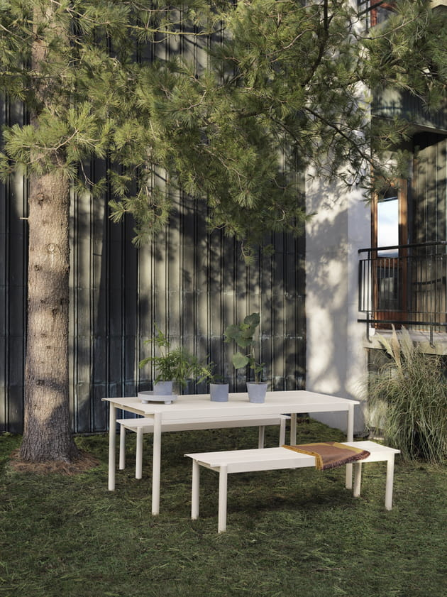 Salle À Manger De Jardin En Acier Muuto concernant Salle A Manger De Jardin