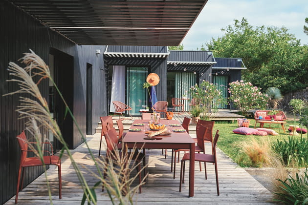 Salle À Manger De Jardin En Aluminium Fermob pour Salle A Manger De Jardin