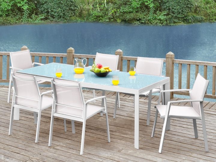 Salle À Manger De Jardin – Tables, Chaises Et Bars Pas Cher pour Salle A Manger De Jardin