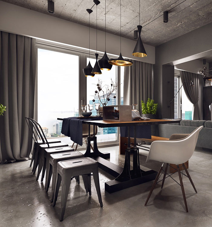 Salle À Manger Industrielle, Les Tendances Actuelles serapportantà Salle À Manger Industrielle