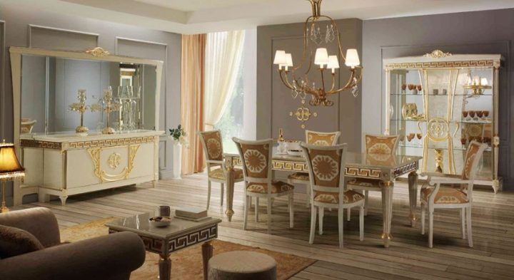 Salle À Manger Italien Classique Meubles-Samos-Canapé à Salle A Manger Italienne