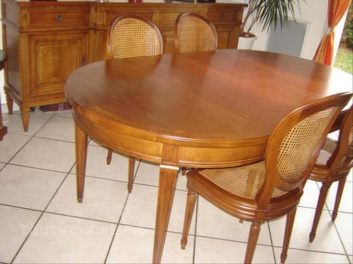 Salle A Manger Merisier Louis Xvi – Directoire Ancteville dedans Salle A Manger Merisier