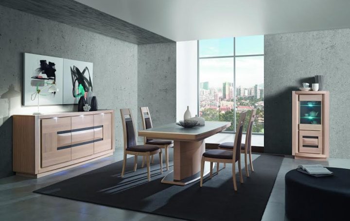 Salle A Manger Meubles Moderne Design Chene Ceramique destiné But Salle A Manger Moderne