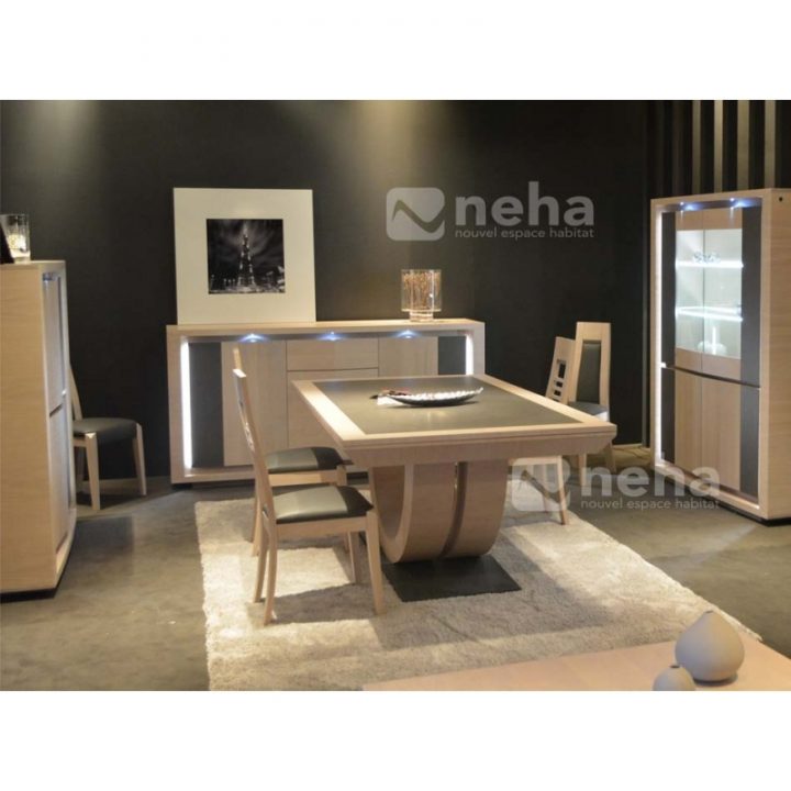 Salle A Manger Moderne Complete En Chene Et Ceramique pour Salle A Manger Complete Moderne