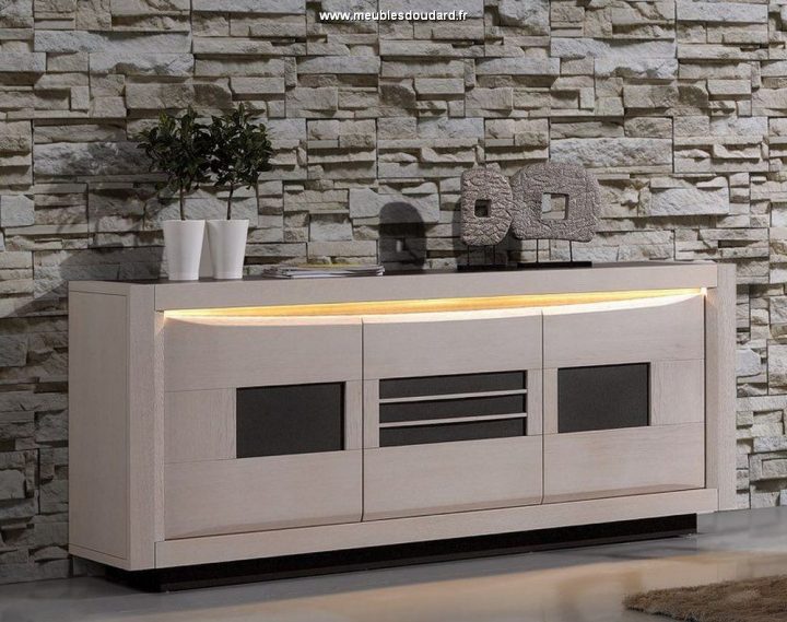 Salle À Manger Moderne En Bois Blanchi Stella tout Salle A Manger Monsieur Meuble