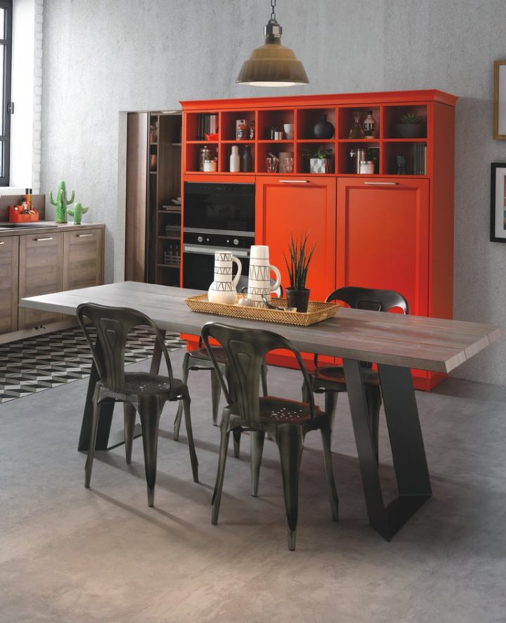 Salle À Manger Rustique Signée Schmidt – Le Village Du Meuble serapportantà Salle À Manger Industrielle