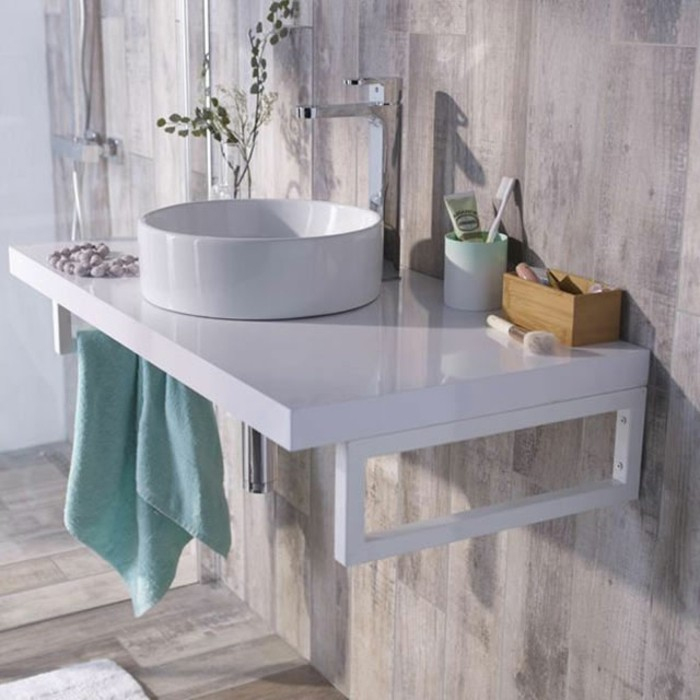 Salle De Bain Zen : Jouez La Carte Du Meuble En Bois encequiconcerne Castorama Toilettes