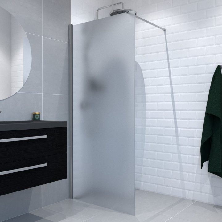 Saniclass Glas Douche À L'Italienne 90X200Cm Vitre 10Mm encequiconcerne Vitre De Douche Italienne