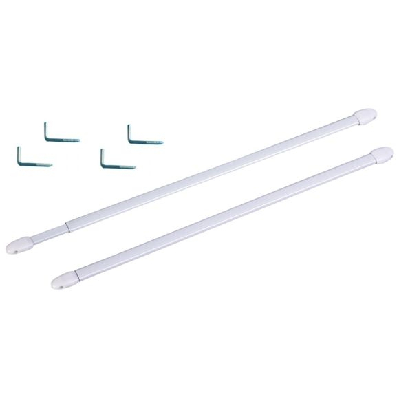 Sans – Lot De 2 Tringles À Rideaux Ovales Extensibles serapportantà Tringle À Rideaux Extensible Sans – Lot De 2 Tringles À Rideaux Ovales Extensibles serapportantà Tringle À Rideaux Extensible