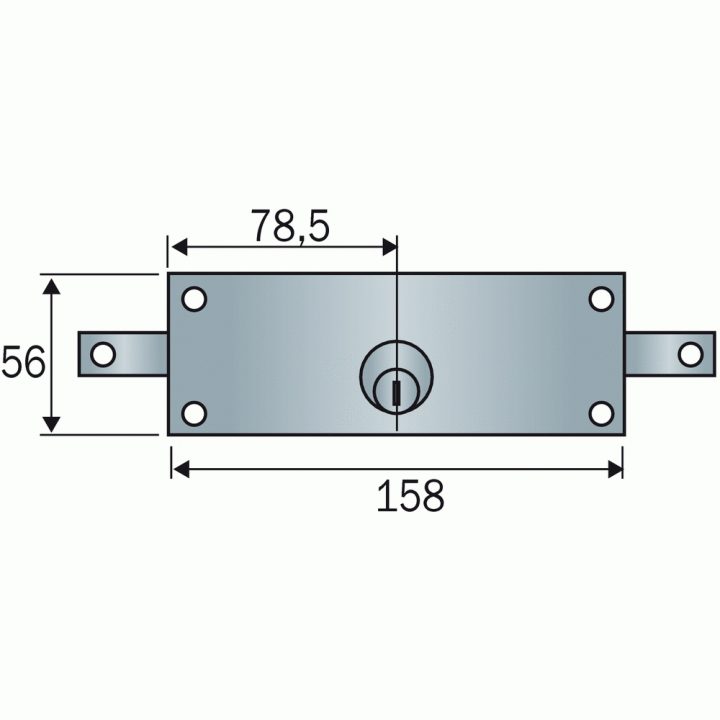Serrure De Rideau Métallique 4517N À Cylindre Rond | Bricozor tout Serrure Rideau Métallique Serrure De Rideau Métallique 4517N À Cylindre Rond | Bricozor tout Serrure Rideau Métallique