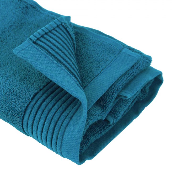 Serviette De Toilette 50X100 Cm Juliet Bleu Baltic 520 G pour Serviette De Toilette Personnalisée