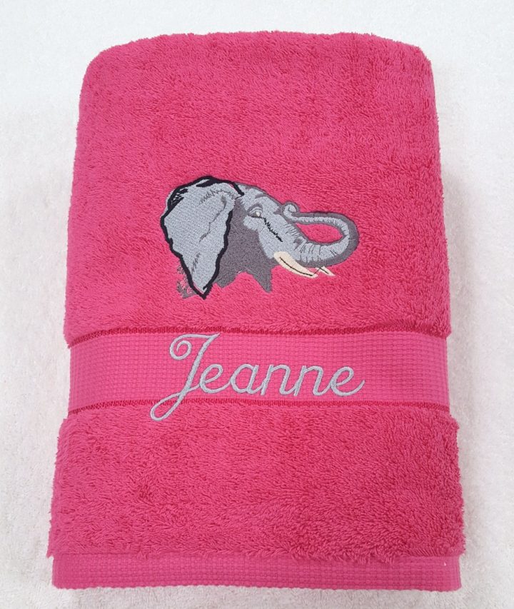 Serviette De Toilette Personnalisée Et Brodée destiné Serviette De Toilette Personnalisée
