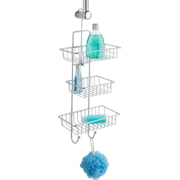 Serviteur De Douche À Suspendre – Milano – 3 Paniers 2 encequiconcerne Serviteur De Douche Inox