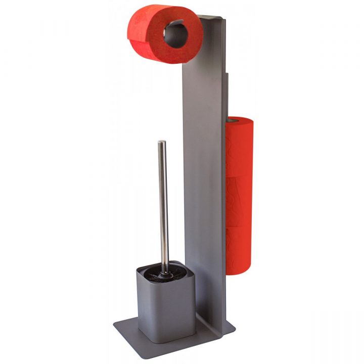 Serviteur Papier Toilette Avec Brosse Wilson Gelco Design dedans Support Papier Toilette Design