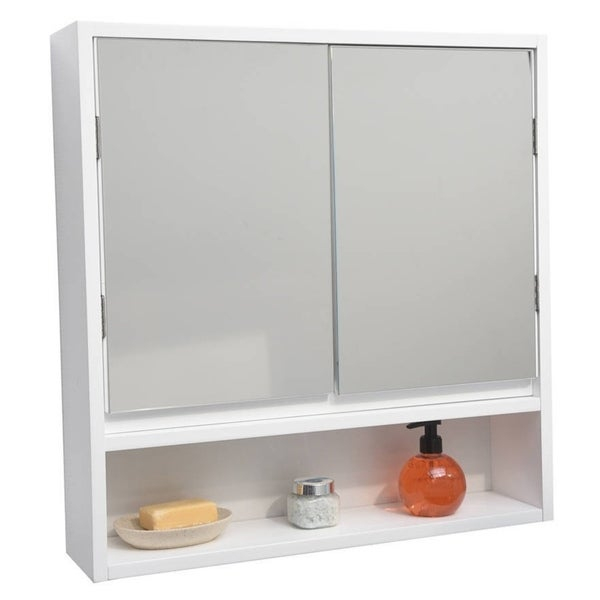 Shop Evideco Wall Mounted Mirrored Medicine Cabinet tout Meuble Haut Toilette