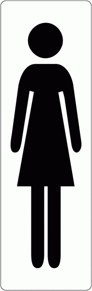 Signalétique De Porte "Toilettes Femme" | Seton Belgique intérieur Signalétique Toilettes