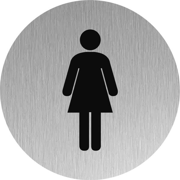 Signalétique Inox Toilettes Femmes | Signals serapportantà Signalétique Toilettes