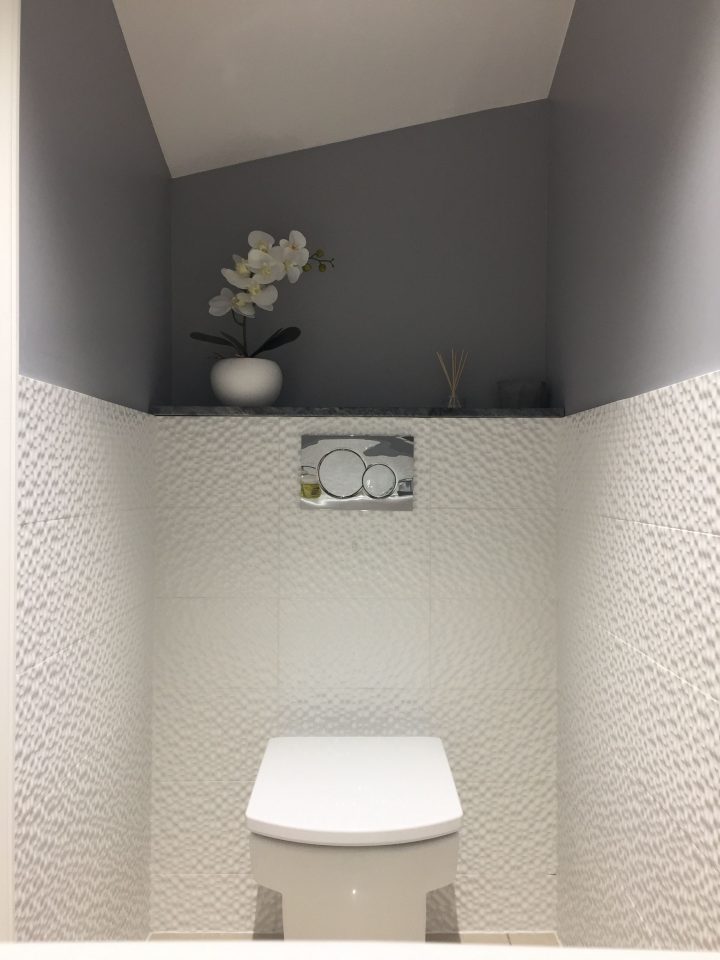 Small Toilet, Geberit, Porcelanosa Tiles, Roca Wall Hung destiné Toilette Suspendu Geberit Prix