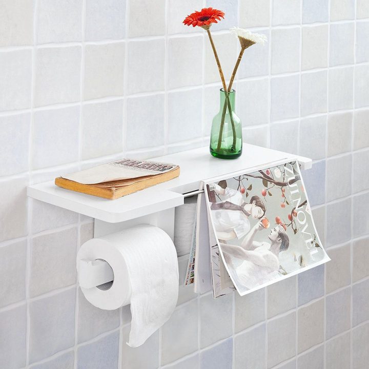 Sobuy® Frg175-W Dérouleur Papier Toilette – Distributeur pour Support Papier Toilette Design Sobuy® Frg175-W Dérouleur Papier Toilette – Distributeur pour Support Papier Toilette Design