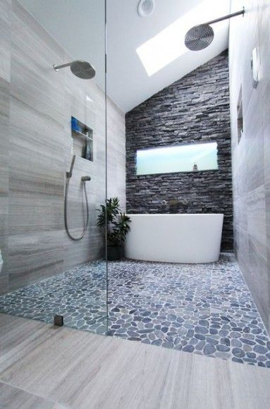 Sol En Galets Dans La Douche Italienne | Douches Ouvertes intérieur Sol Galet Douche Sol En Galets Dans La Douche Italienne | Douches Ouvertes intérieur Sol Galet Douche