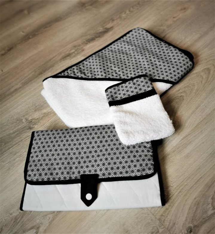 Sortie De Bain Bébé + Gant De Toilette | Sortie De Bain intérieur Gant De Toilette Bébé