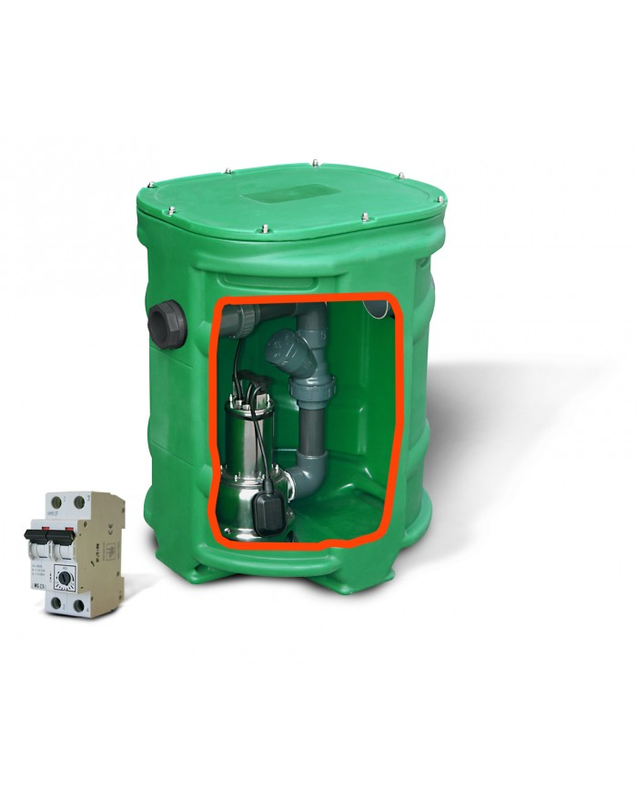 Station De Relevage Complete Avec Pompe, Clapet, Vanne serapportantà Pompe De Relevage Toilette