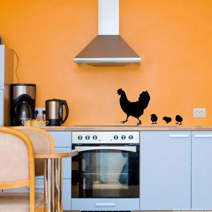 Sticker Déco Poule Et Poulet | Deco Stickers, Stickers à Stickers Salle A Manger