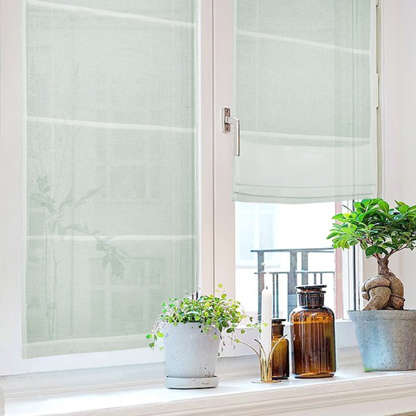 Store Bateau (60 X 180 Cm) Mia Vert Amande – Rideau concernant Rideaux Vert Amande Store Bateau (60 X 180 Cm) Mia Vert Amande – Rideau concernant Rideaux Vert Amande