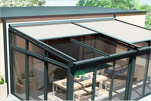 Store De Toiture Pour Pergola Et Véranda En Kit Sur-Mesure dedans Rideau Exterieur Pour Pergola