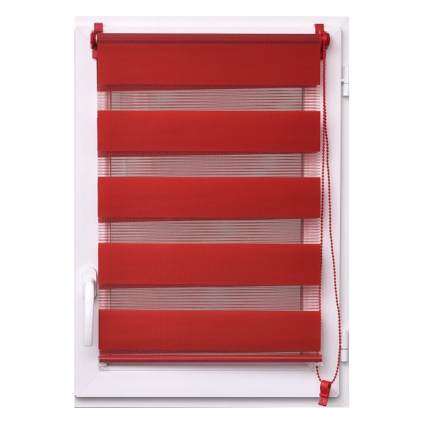 Store Enrouleur (120 X 180 Cm) Jour / Nuit Rouge Piment concernant Rideau Jour Nuit