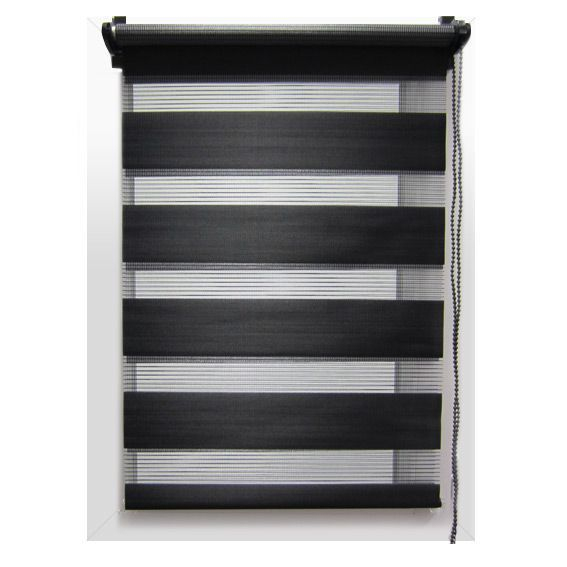 Store Enrouleur (45 X 180 Cm) Jour / Nuit Noir – Rideau intérieur Rideau Jour Nuit