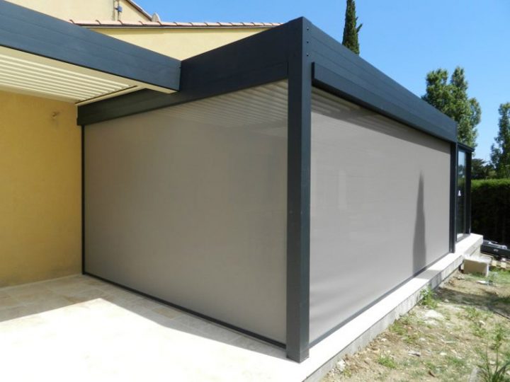 Store Enrouleur Exterieur Pour Pergola. Store Vertical dedans Rideau Exterieur Electrique