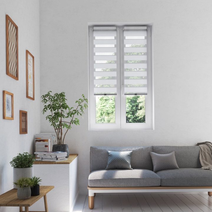 Store Enrouleur Jour / Nuit, Blanc Automatique Montreal, L à Rideaux Jour Nuit Store Enrouleur Jour / Nuit, Blanc Automatique Montreal, L à Rideaux Jour Nuit