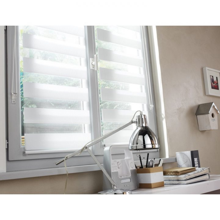 Store Enrouleur Jour / Nuit Inspire, Blanc Blanc N°0, 55 X intérieur Rideaux Jour Nuit Store Enrouleur Jour / Nuit Inspire, Blanc Blanc N°0, 55 X intérieur Rideaux Jour Nuit