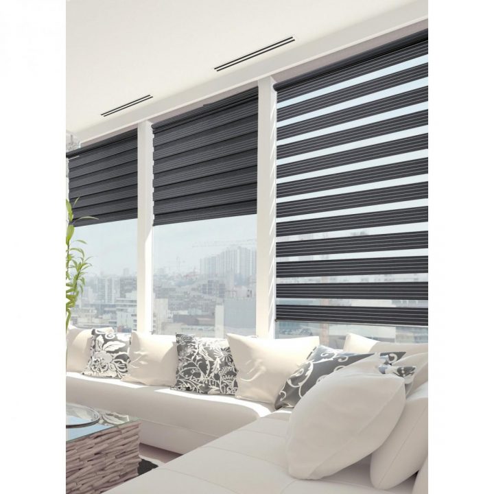 Store Enrouleur Jour/Nuit Sans Percer Must Madeco – Noir avec Rideaux Jour Nuit Store Enrouleur Jour/Nuit Sans Percer Must Madeco – Noir avec Rideaux Jour Nuit