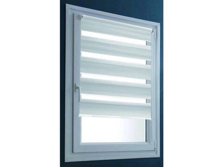 Store Enrouleur Jour/Nuit Uni 42 X 100 Cm – Vente De avec Rideau Store Jour Nuit