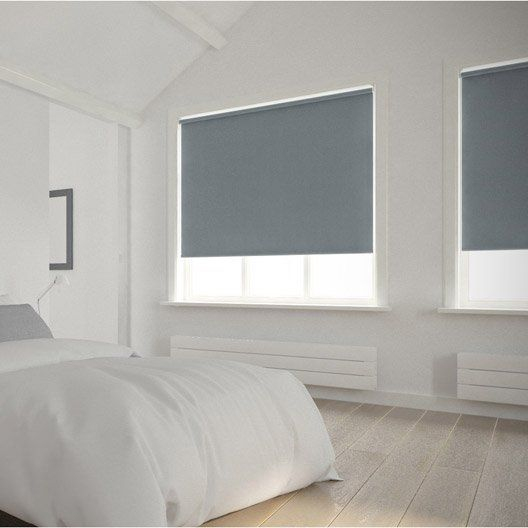 Store Enrouleur Occultant 5785 Inspire, Gris Galet N°3 dedans Rideaux 60X90