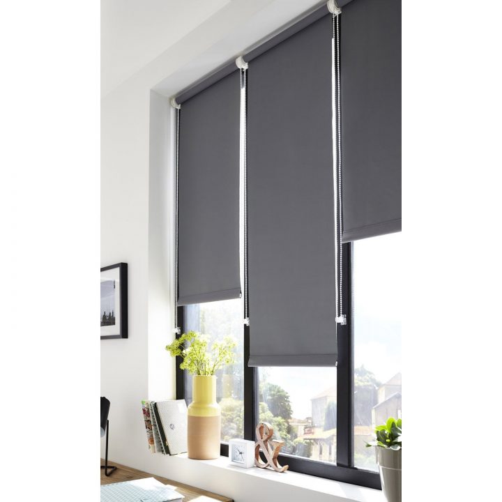 Store Enrouleur Occultant 5785 Inspire, Gris Galet N°3 encequiconcerne Rideaux Occultants Gris