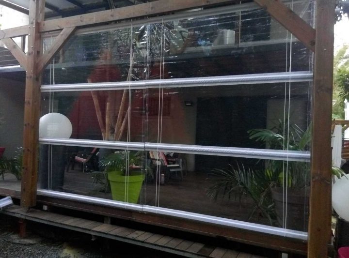 Store Sur Mesure | Store Pvc Transparent Traitement Anti Uv destiné Rideau Exterieur Plastique