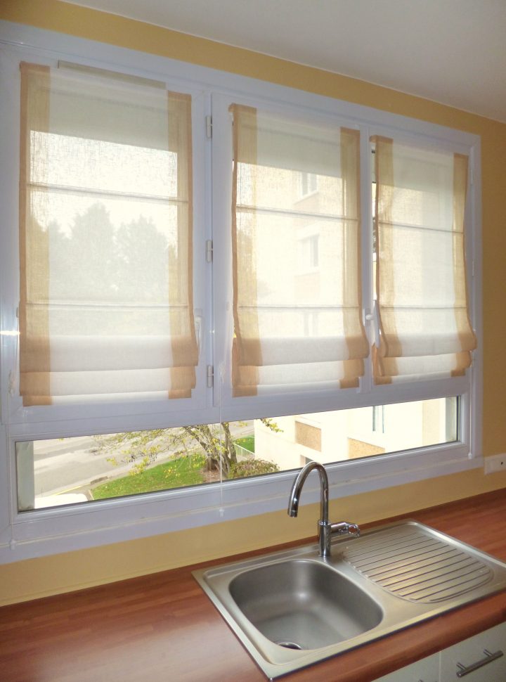 Stores Bateaux Cuisine, Stores Bateaux Façon Tapissier encequiconcerne Rideaux Bateau Confection