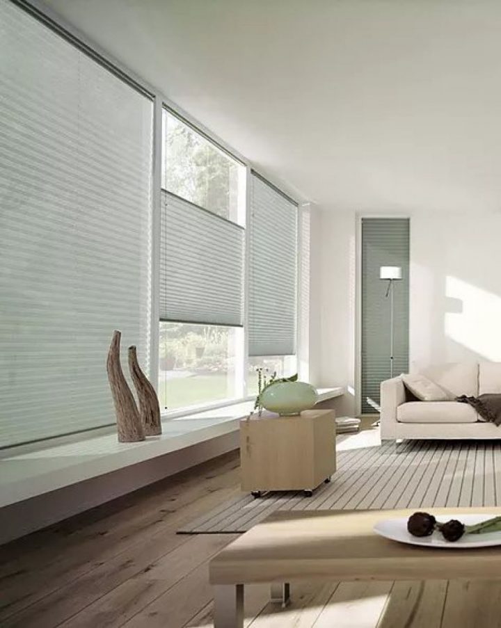 Stores Plissé (Stores Intérieurs) – Strastores avec Rideaux Obscurité Totale