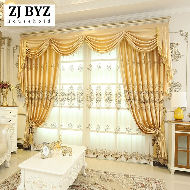 Stuttgart Rideau Type Soluble Dans L'Eau Broderie Rideaux dedans Rideaux Salle À Manger