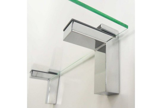 Support D Etagere Tablette Et Console En Verre – E-Miroiterie encequiconcerne Tablette Douche Verre