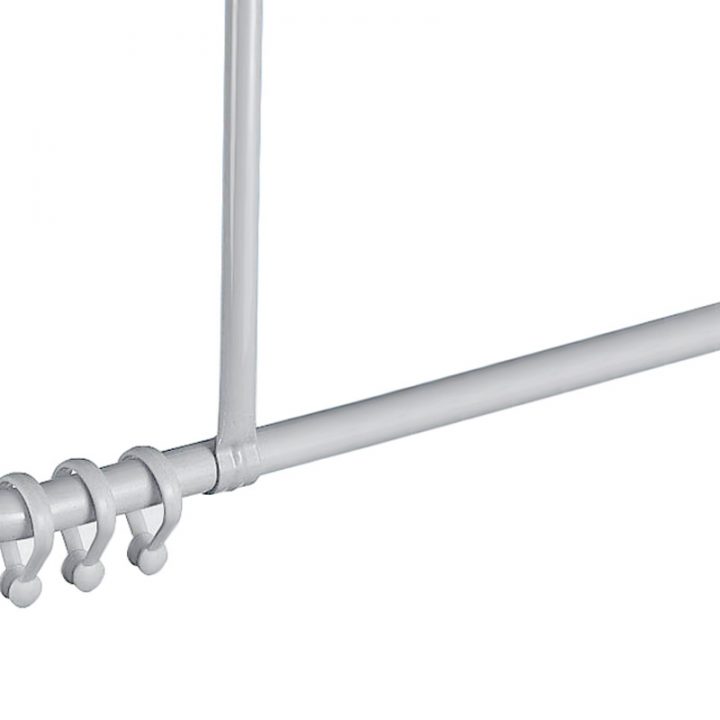 Support De Tringle H.50Cm Blanc – Rideau De Douche destiné Tringle Rideau Baignoire Support De Tringle H.50Cm Blanc – Rideau De Douche destiné Tringle Rideau Baignoire