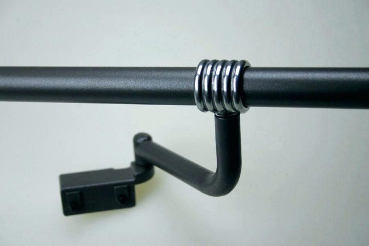 Support Double Tringle Rideau Caisson Volet Roulant intérieur Tringle Rideaux Autobloquante Fenêtre Pvc