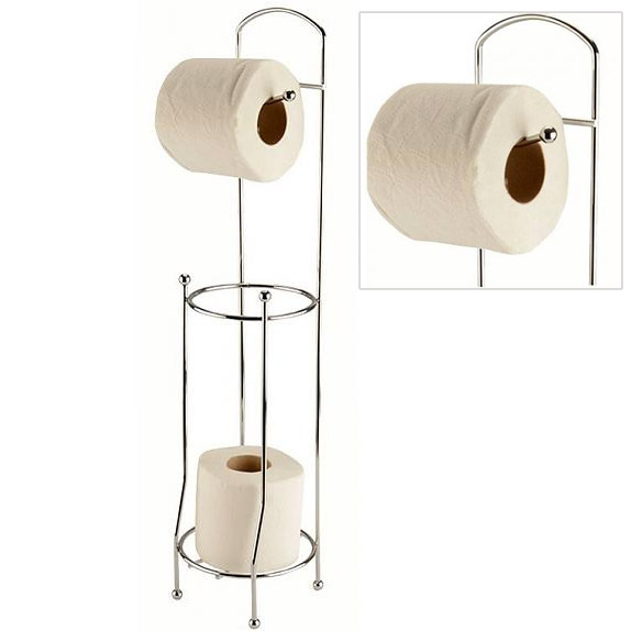 Support Papier Toilettes Métal Sur Pied, Avec Dérouleur Wc serapportantà Support Papier Toilette Design