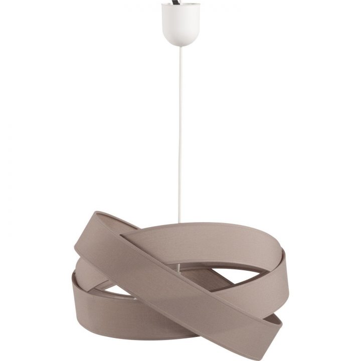 Suspension, E27 Design Bijou Pm Coton Brun Taupe 1 X 60 W concernant Accessoires Cheminée Leroy Merlin