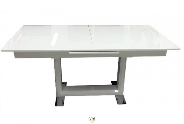 T11B_Table_Allonge_Salle_A_Manger_Laque_Blanc, Votre Site concernant Table Salle A Manger Blanc Laqué