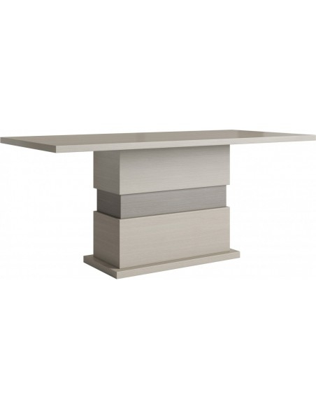 - Table 160 Cm Pour Salle À Manger Coloris Chêne Blanchi serapportantà Salle A Manger Chene Blanchi