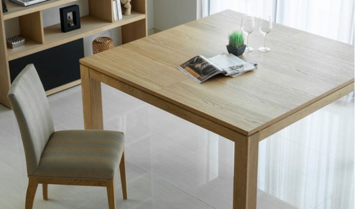 Table À Manger Carrée Extensible En Chêne Massif – Nathan à Table Carree 140X140 Salle Manger